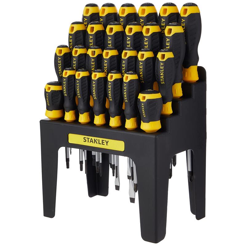 Stanley Schraubendreher-Set Mit Aufbewahrungsregal (Negro/Amarillo, 26-Teilig) Stht0-62142
