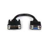 Startech Adaptador Conversor Dvi-I A Vga M/H 0.20m Negro Dvivgamf8in