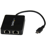 Startech Adaptador De Red Usbc 2 Puertos Ethernet