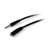 Startech Cable Audio Jack 3.5 M/H Alargo 4 Pines 1m Negro Muhsmf1m