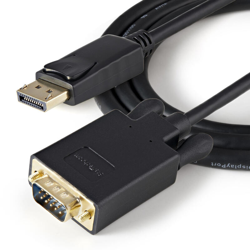 Startech Cable Conversor Displayport A Vga Activo 1080p 0.90m Negro Dp2vgamm3b
