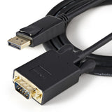 Startech Cable Conversor Displayport A Vga Activo 1080p 0.90m Negro Dp2vgamm3b