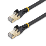 Startech Cable De Red Ethernet Rj45 Cat6a Blindado Stp 0.5m - Cable Sin Enganche Snagless - Negro