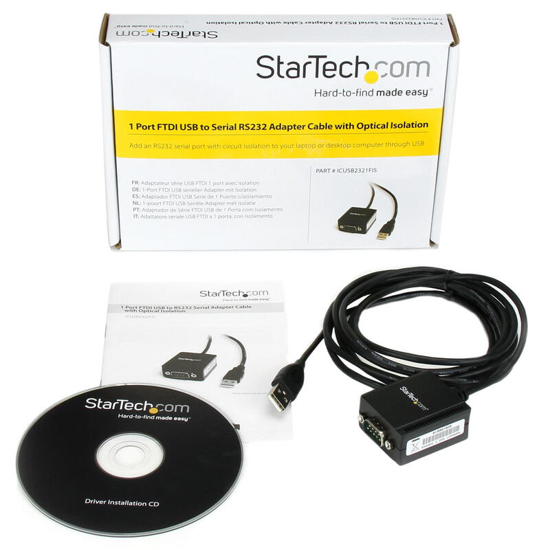 Startech Cable De1,8m Usb A 1 Puerto Serie Serial