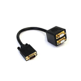 Startech Cable Duplicador Divisor De Video Vga M/X2h 0.30m Negro Vgaspl1vv
