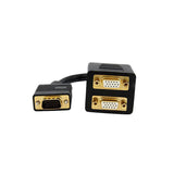 Startech Cable Duplicador Divisor De Video Vga M/X2h 0.30m Negro Vgaspl1vv