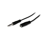 Startech Cable Jack 3,5mm 3 Pines (Alargo) M/H 1m Negro Mu1mmfs