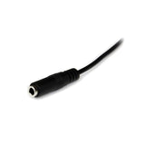 Startech Cable Jack 3,5mm 3 Pines (Alargo) M/H 1m Negro Mu1mmfs