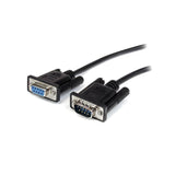 Startech Cable Serie Db9 Rs232 M/H 0.50m Negro Mxt10050cmbk