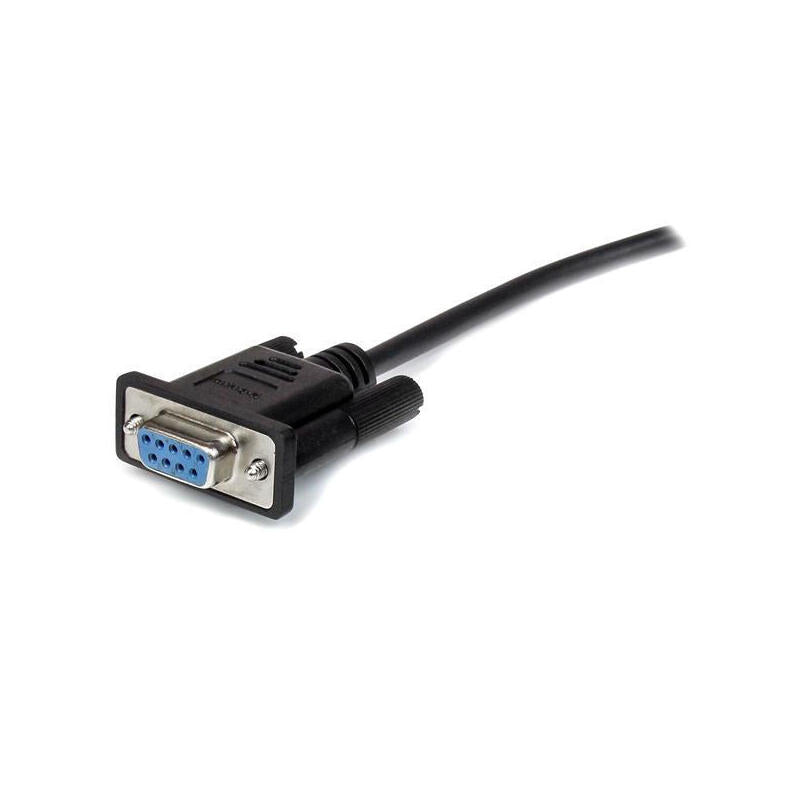 Startech Cable Serie Db9 Rs232 M/H 0.50m Negro Mxt10050cmbk