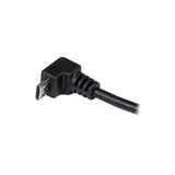 Startech Cable Usb A Micro Usb M/M 2m Acodado Negro Usbaub2md