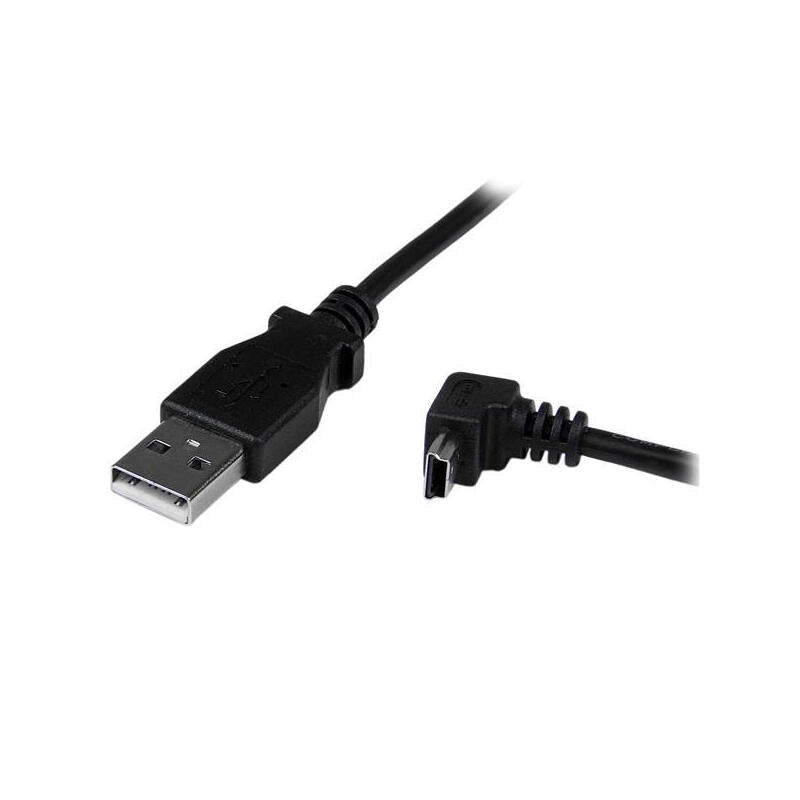 Startech Cable Usb A Mini Usb Acodado En Angulo Hacia Abajo 2m Negroâ Usbamb2md