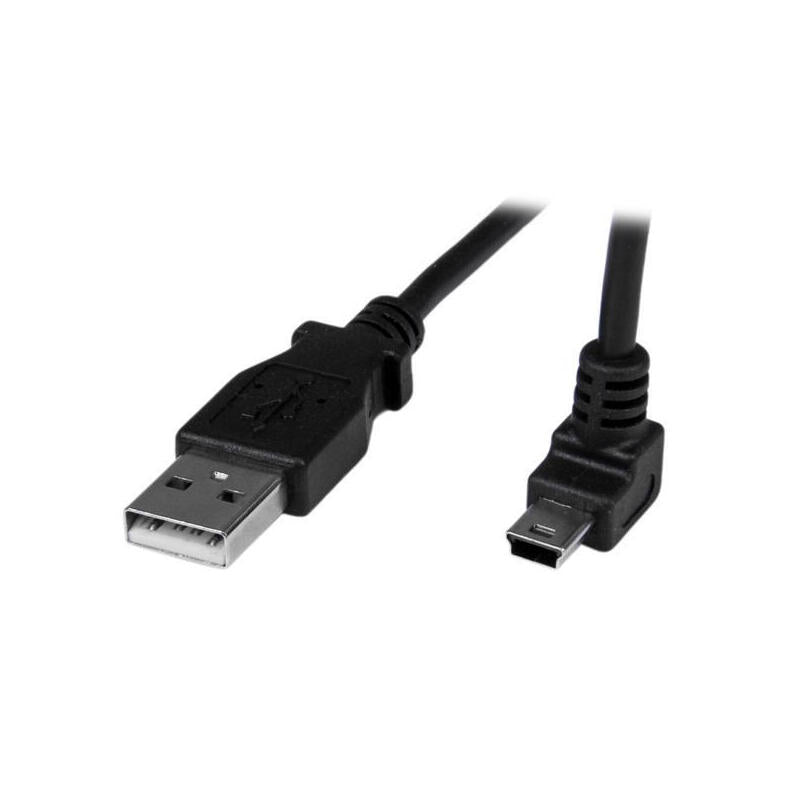 Startech Cable Usb A Mini Usb Acodado En Angulo Hacia Arriba 1m Negro Usbamb1mu