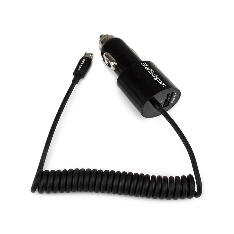 Startech Cargador Usb 2 Puertos Coche Con Cable Mi