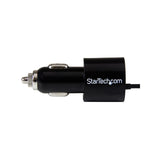 Startech Cargador Usb 2 Puertos Coche Con Cable Mi