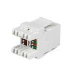 Startech Conector Modulo Keystone Rj45 Hembra Cat6 180âº Blanco