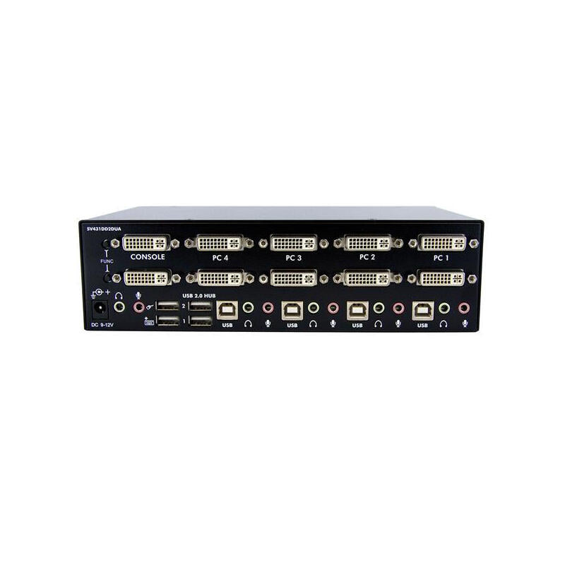 Startech Conmutador Switch Kvm 4 Ordenadores 2 Mon