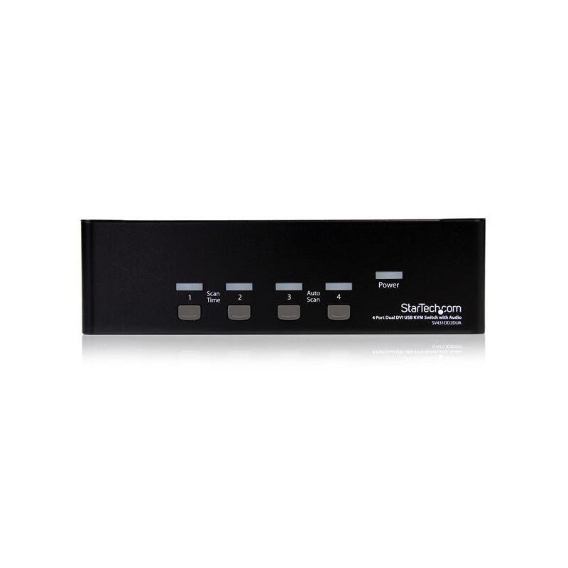Startech Conmutador Switch Kvm 4 Ordenadores 2 Mon