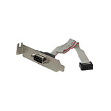 Startech Placa Ranura Serie Macho 9 Pines A Cabez