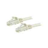 Startech.Com 1.5m Cat6 Ethernet Cable 10 Gigabit Snagless Rj45 650mhz 100w Poe Patch Cord Cat 6 10gbe Utp Network Cable W/Strain Relief White Fluke Tested/Wiring Is Ul Certified/Tia Category 6 24awg (N6patc150cmwh) Cable De Interconexión Rj
