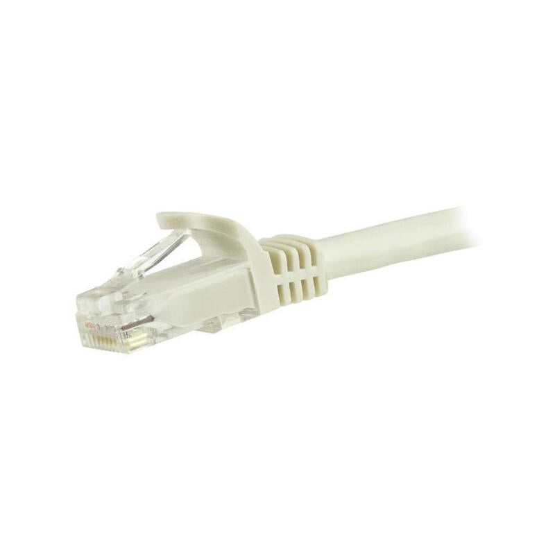 Startech.Com 1.5m Cat6 Ethernet Cable 10 Gigabit Snagless Rj45 650mhz 100w Poe Patch Cord Cat 6 10gbe Utp Network Cable W/Strain Relief White Fluke Tested/Wiring Is Ul Certified/Tia Category 6 24awg (N6patc150cmwh) Cable De Interconexión Rj