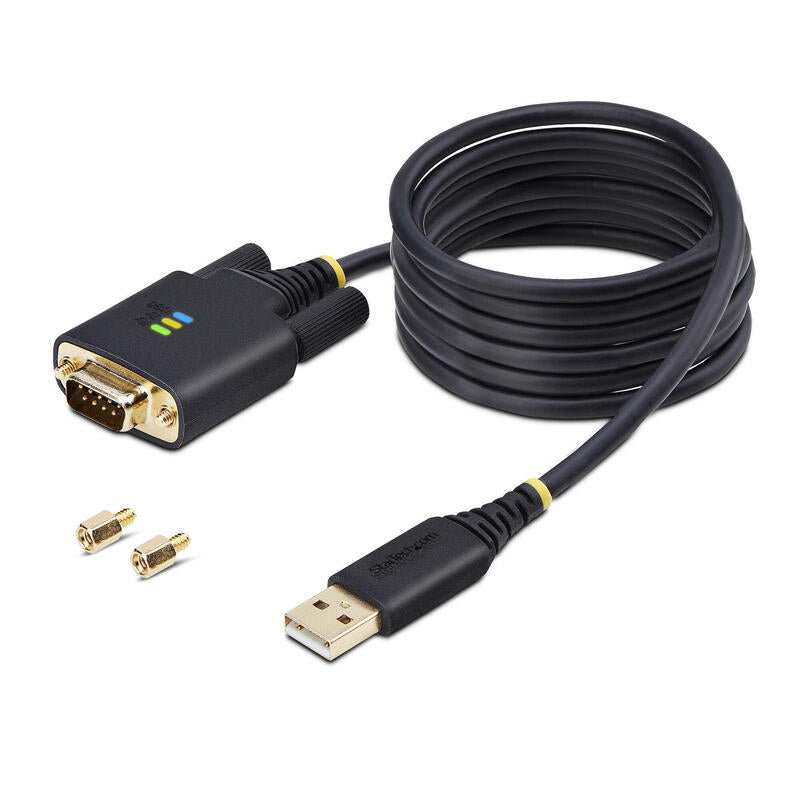 Startech.Com 1p6ffc-Usb-Serial Cable De Serie Negro Usb Tipo A Db-9