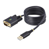 Startech.Com 1p6ffc-Usb-Serial Cable De Serie Negro Usb Tipo A Db-9