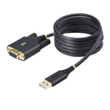 Startech.Com 1p6ffcn-Usb-Serial Cable De Serie Negro Usb Tipo A Db-9