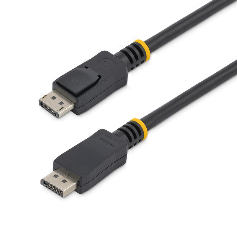 Startech.Com Cable De 2m Certificado Displayport 1.2 4k Con Cierre De Seguridad Bloqueo Con Pestillo 2x Macho Dp Extensor Latches Negro Cable Displayport Displayport (M) A Displayport (M) 2 M Trabado Negro