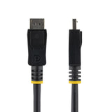 Startech.Com Cable De 2m Certificado Displayport 1.2 4k Con Cierre De Seguridad Bloqueo Con Pestillo 2x Macho Dp Extensor Latches Negro Cable Displayport Displayport (M) A Displayport (M) 2 M Trabado Negro