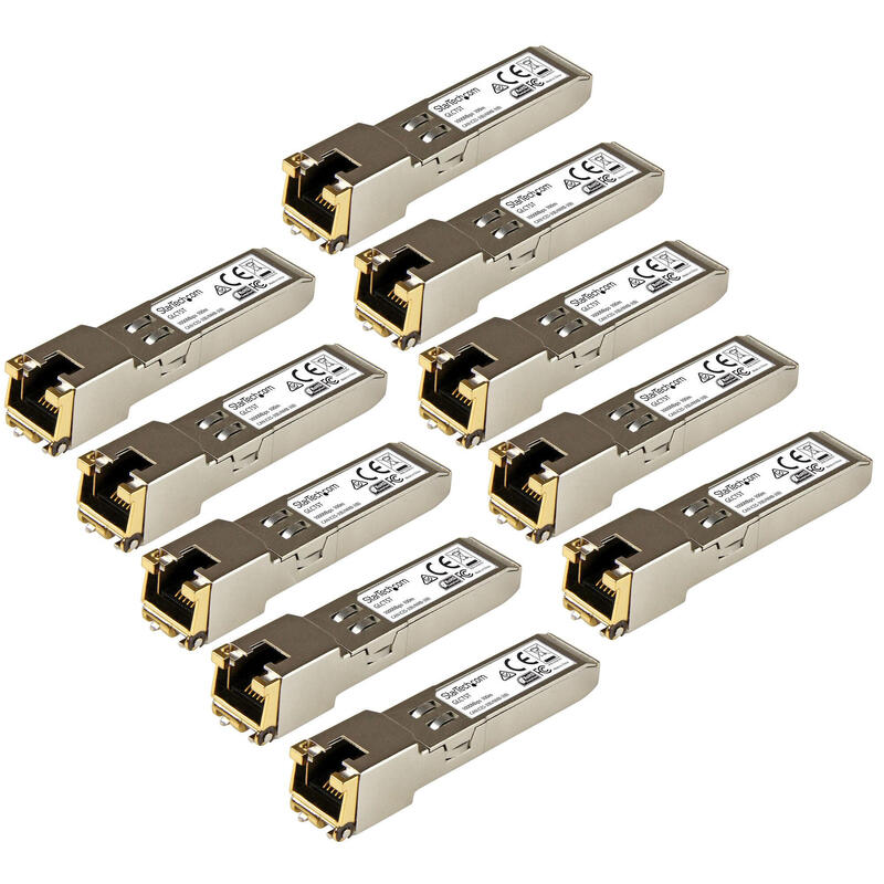 Startech.Com Modulo Transceptor Sfp Compatible Con Cisco Glc-T - 1000base-T - Paquete De 10 Garantia Lifetime