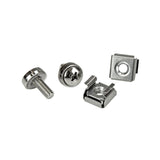 Startech.Com Paquete De 20 Tornillos M5 De 12mm Y Tuercas Jaula Para Armarios Rack - Con Herramienta De Instalación