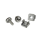 Startech.Com Paquete De 20 Tornillos M5 De 12mm Y Tuercas Jaula Para Armarios Rack - Con Herramienta De Instalación