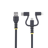 Startech.Com Rltcub1mbk Cable Usb Usb 2.0 Usb A Micro-Usb B Negro