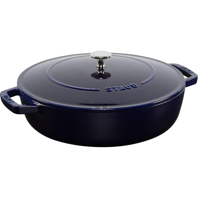 Staub Bräter Chistera 28 Cm Dunkelblau, Gusseisen