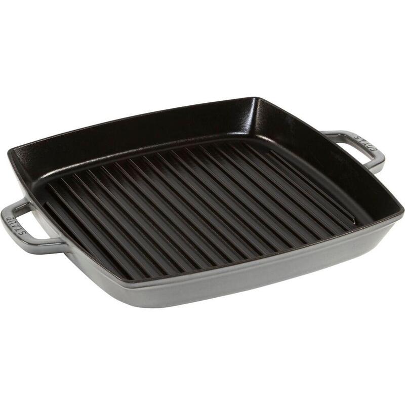 Staub Grill Pan Induction Squared 33cm Graphite Grey