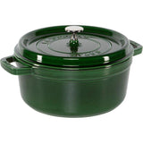 Staub La Cocotte 24cm Rund Basilikum-Grün, Gusseisen