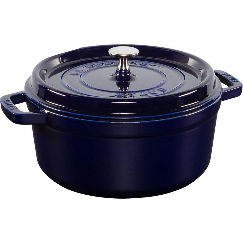 Staub La Cocotte 24cm Rund Dunkelblau, Gusseisen 3,7 L