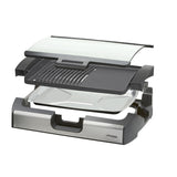 Steba Bbq Tischgrill Vg 200  (Negro, 2.200 Watt, Mit Glasdeckel) 06-49-00