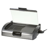 Steba Bbq Tischgrill Vg 200  (Negro, 2.200 Watt, Mit Glasdeckel) 06-49-00