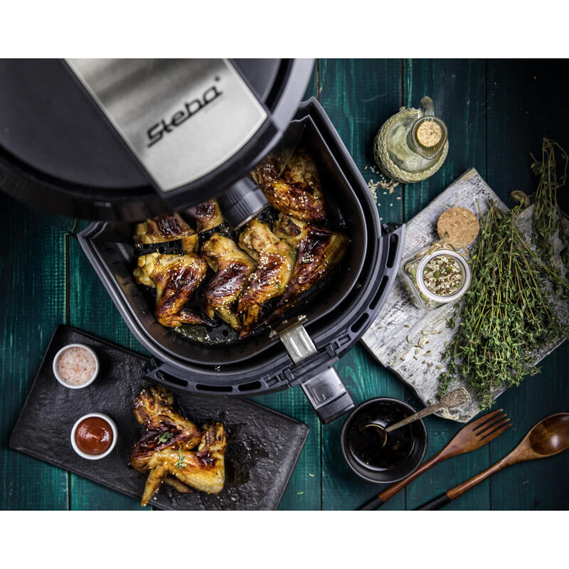Steba Hf 5000 Xl Freidora De Aire Caliente 5,2 L Sencillo Negro Independiente 1800 W