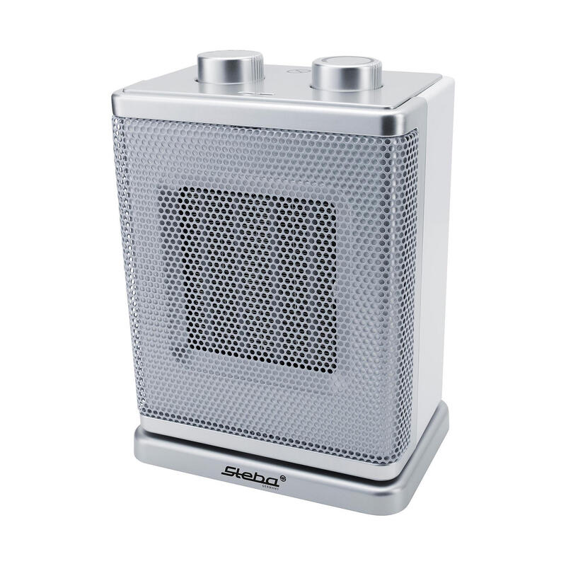 Steba Kh 4 Calefactor  Ventilador Eléctrico Interior Plata, Blanco 1800 W