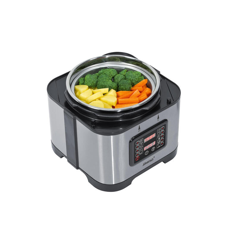 Steba Dd 1 Eco 5 L Negro, Rojo, Acero Inoxidable 900 W, Cocedor Al Vapor Rojo/Plateado, 5 L, Negro, Rojo, Acero Inoxidable, Acero Inoxidable, Acero Inoxidable, 900 W, 280 Mm