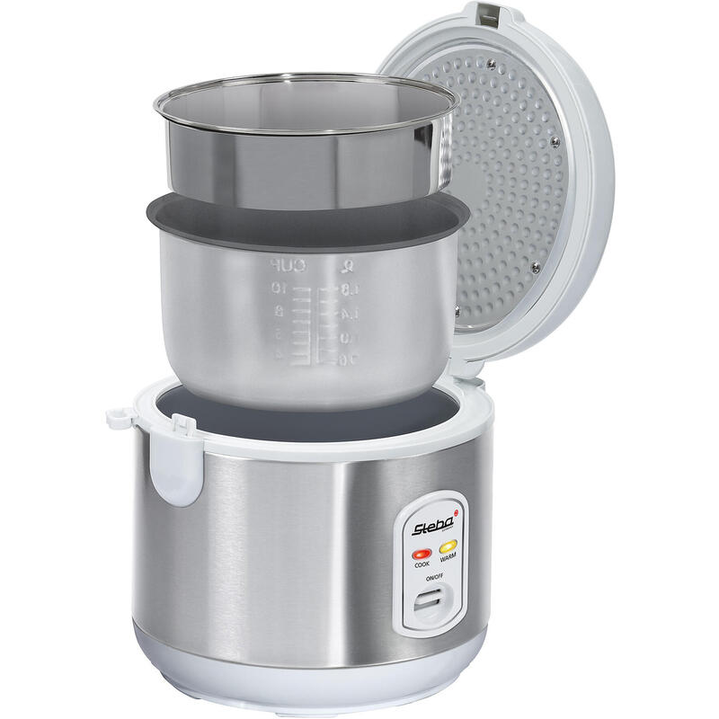 Steka Rice Cooker Rk 2 Acero Inoxidable/Blanco, 700 Vatios, 3.5 Litros 050200