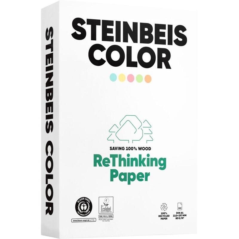 Steinbeis Magic Colour Grün Recyclingpapier A 4 80 G 500 Bl.