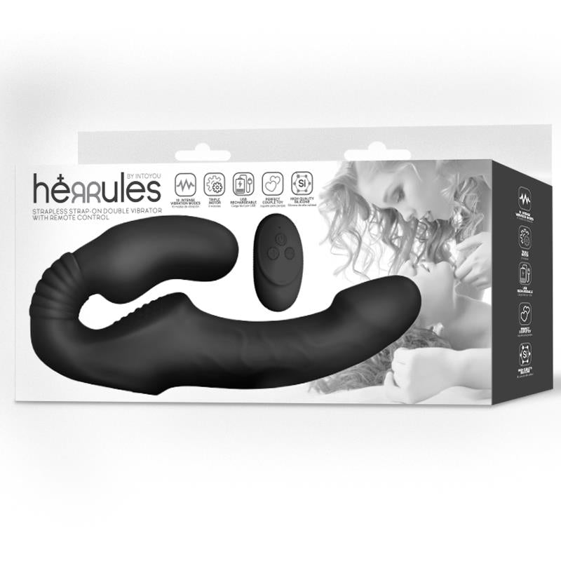 Herrules Vibrador Doble Sin Arnés Con Control Remoto