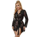 Subblime - 953768 Camisón De Encaje + Tanga Negro L/Xl