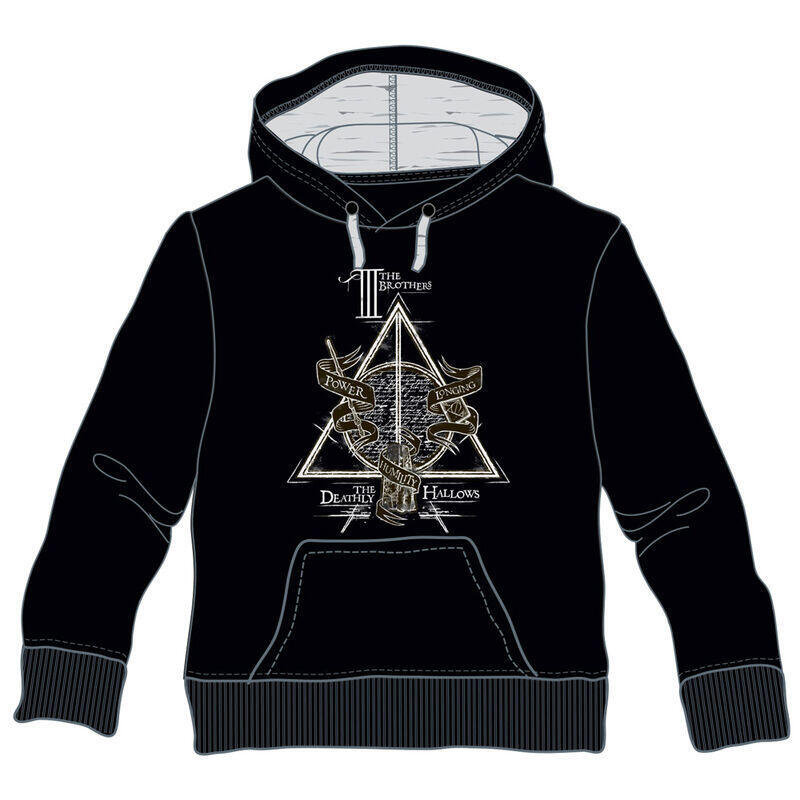 Sudadera Capucha Deathly Hallows Harry Potter Talla 10