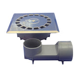 Sumidero Pvc Sifonico 360º Estándar Inoxidable T-88 Vhi 10 X 10 Cm / 118 X 118 X 45 Mm / Ø40 Mm