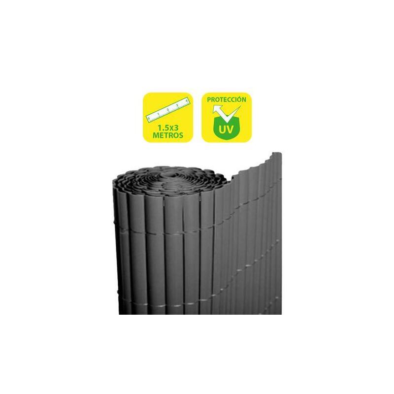 Sungarden Cañizo Plastico Doble Cara 1.5x3m - Color Gris Oscuro